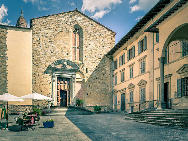 istock Antique church in Arezzo, Italy 507476352