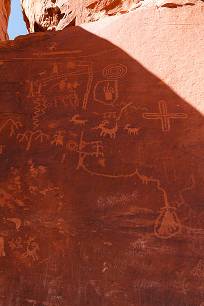 istock Petroglyphs on Atlatl Rock in Valley of Fire State Park 507478464