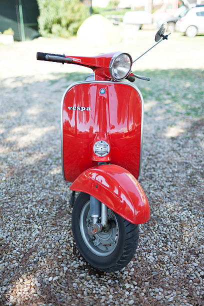 Vintage Vespa 50s Stock Photo - Download Image Now - Motor Scooter