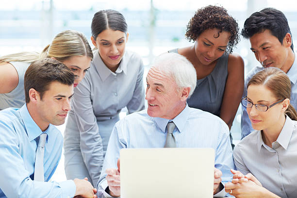 istock Sharing some of his business wisdom 507489487