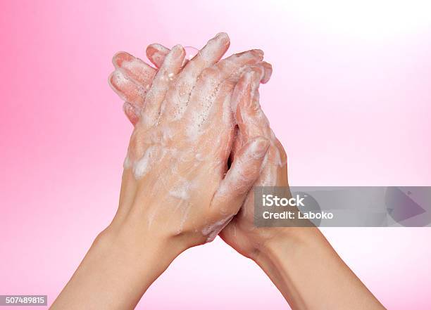 Woman Washes Her Hands Stock Photo - Download Image Now - Adult, Aromatherapy, Beauty Product