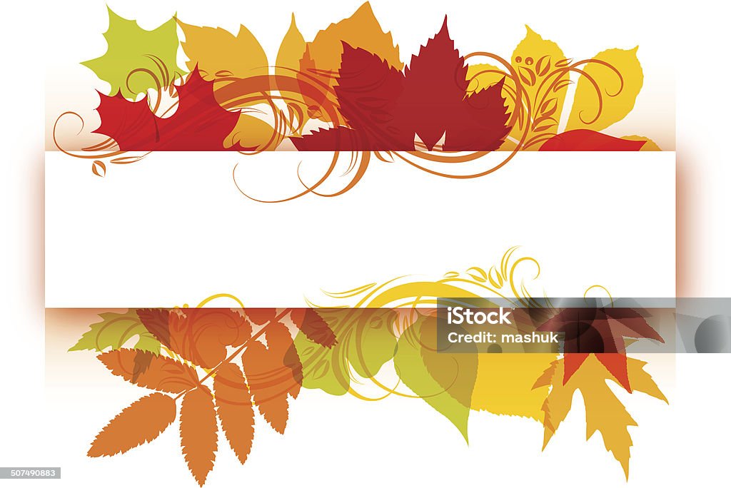 Autunno Decorazione - arte vettoriale royalty-free di Acero