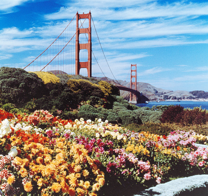 San Francisco's Golden Gate Bridge from 35mm slide