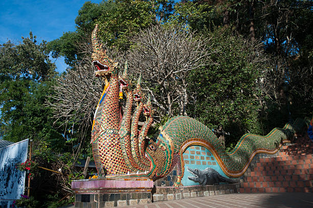 istock Serpent on staircase of Wat Phra That Doi Suthep,Thailand. 507495232
