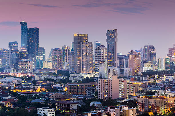 istock City downtown night view during twilight 507495808