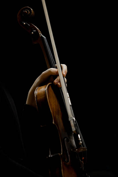 istock Hand girl holding a violin 507497270
