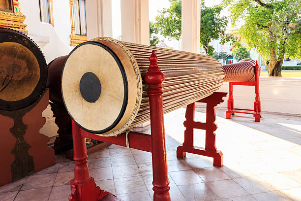 istock Drum in a Buddhist Temple used for Telling Midday Meal 507497468