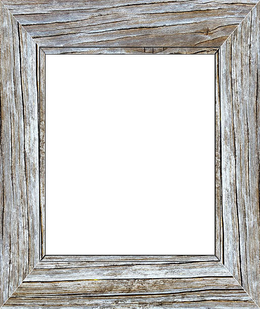 istock Vintage picture frame, old wood plated 507499484