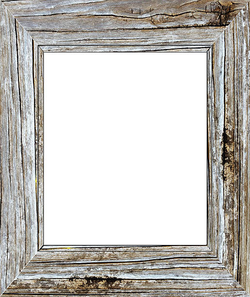 istock Vintage picture frame, old wood plated 507499618