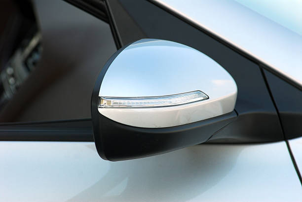 istock Side mirror with turn signal of a car 507500968