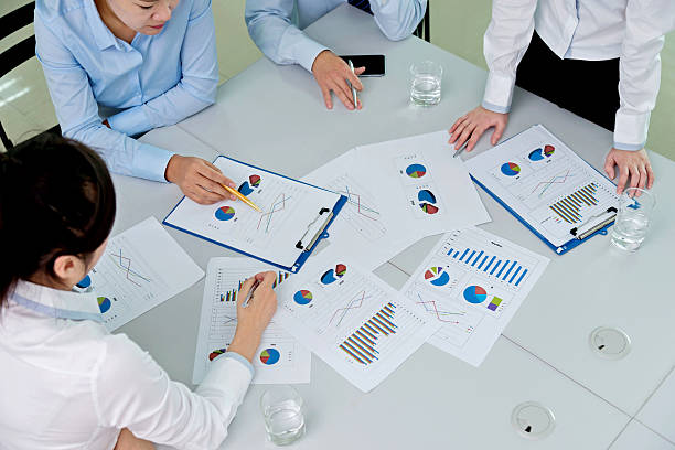 istock Business people at office table 507501026