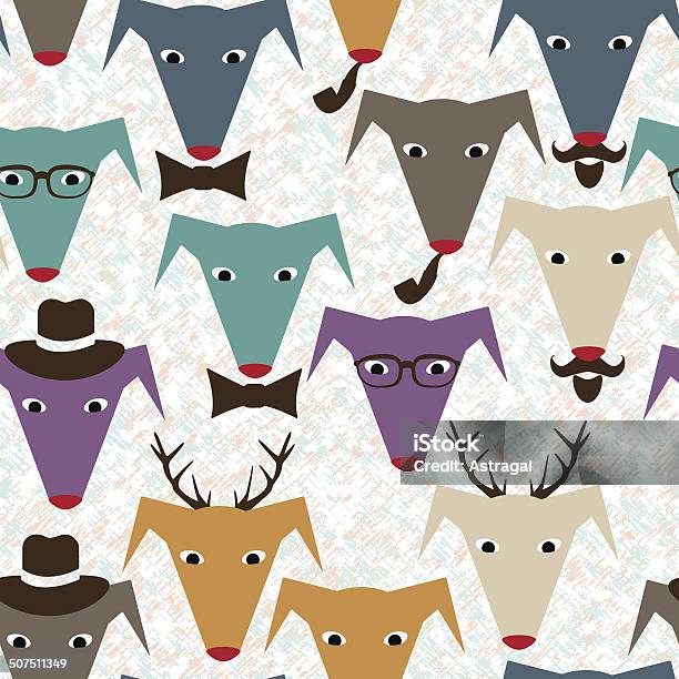 Pattern With Dogs Stock Illustration - Download Image Now - Adult, Animal, Backgrounds