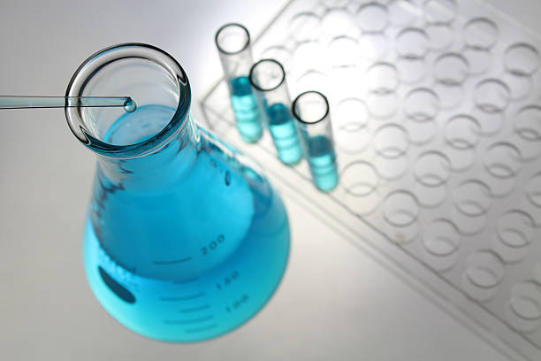 istock Laboratory glassware for science and chemistry experiments 507511386