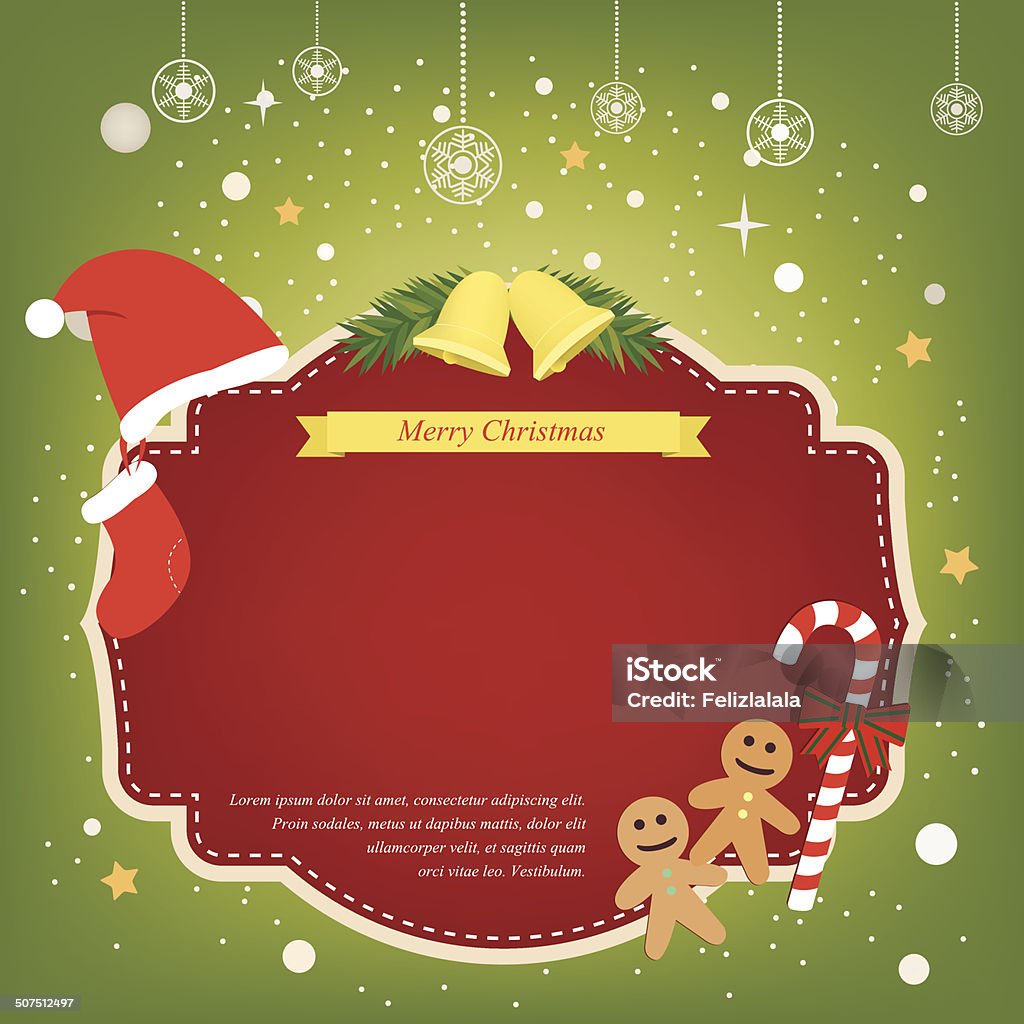 Natal Label - Vetor de Bola de Árvore de Natal royalty-free