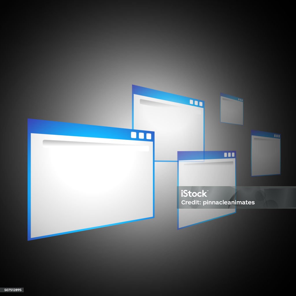 Perspective Computer Windows Stock Illustration - Download Image Now ...