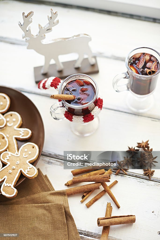 mulled wine and gingerbread Alcohol - Drink Stock Photo