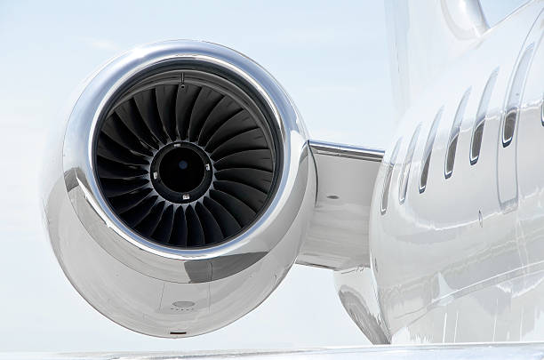 istock Jet Engine on luxury private aircraft - Bombardier 507513327