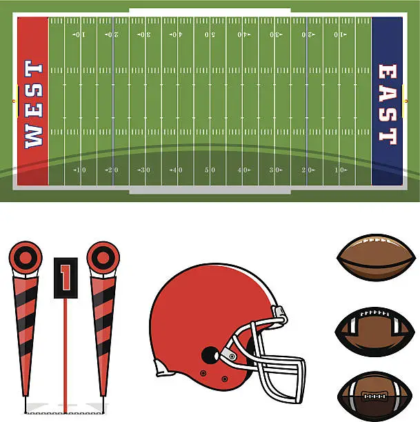 Vector illustration of Football Vector Pack