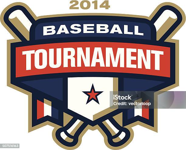 Baseball Tournament Logo Stock Illustration - Download Image Now - Baseball - Ball, Baseball - Sport, Award Ribbon
