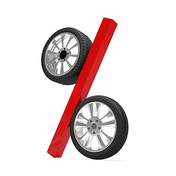 istock Car wheel sale 3d rendering 507526082