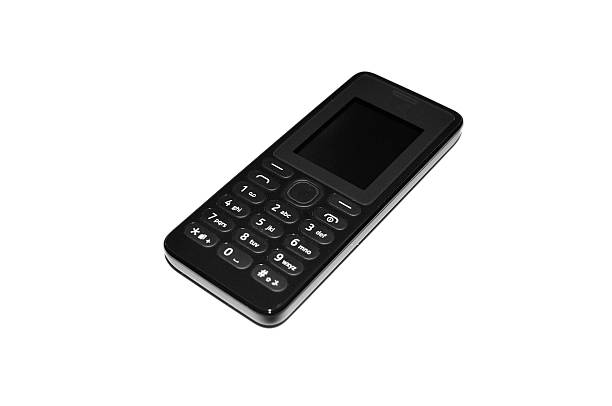 istock Black Cell Phone Isolated on White Background 507527718