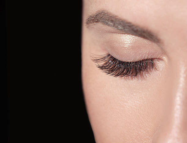 istock woman eye with false eyelashes 507529650
