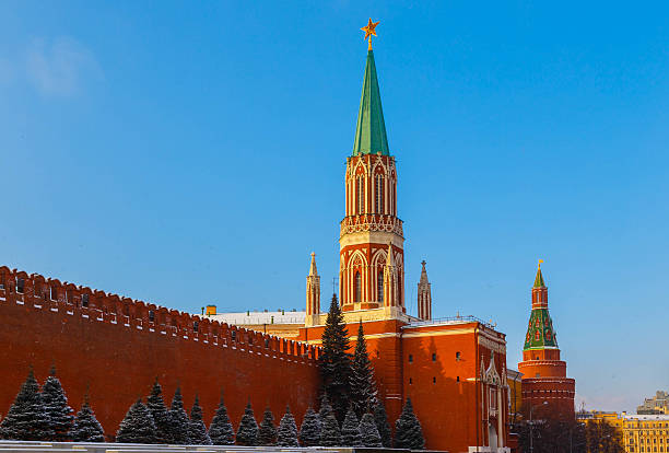 istock Red Square St. Nicholas Tower Kremlin wall winter 507531144
