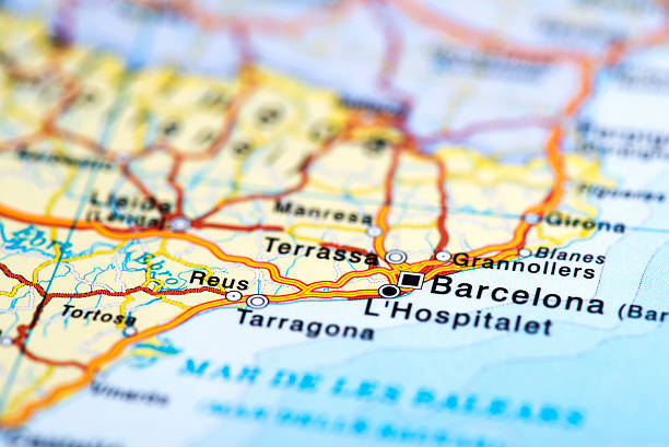 istock Map of Barcelona, Spain 507531292