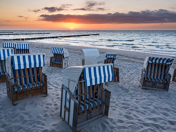 istock Beach chairs on the Baltic Sea coast 507531732
