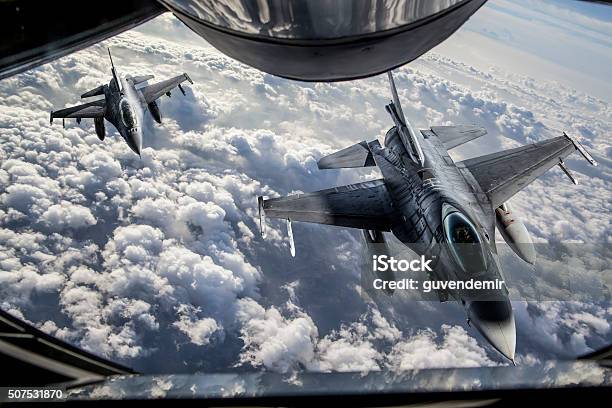 Midair Refueling Stock Photo - Download Image Now - Fighter Plane, US Air Force, Air Force