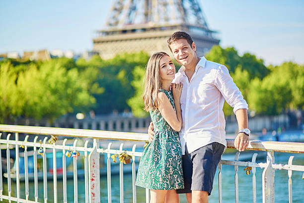 istock Young romantic couple spending their vacation in Paris 507533828