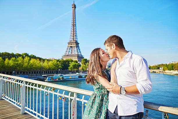 istock Young romantic couple spending their vacation in Paris 507534082
