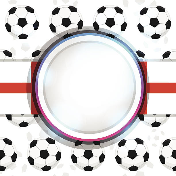 decke mit einem fußball-ball und englische flagge - england map soccer soccer ball stock-grafiken, -clipart, -cartoons und -symbole