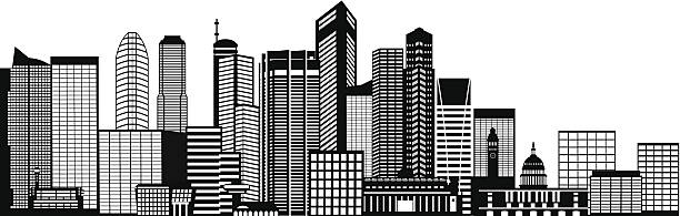 Singapore città Skyline vettoriale illustrazione di bianco e nero - illustrazione arte vettoriale