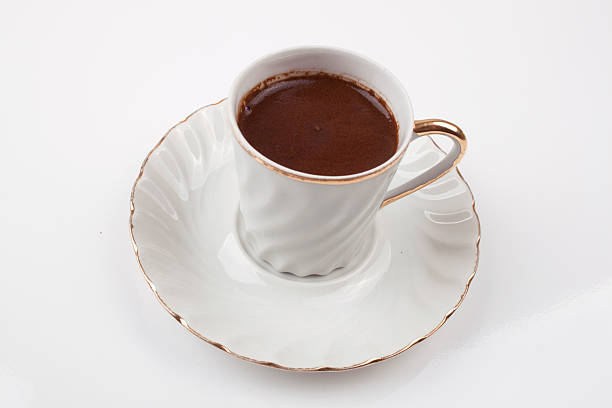 istock turkish coffee in white porcelain cup 507543101