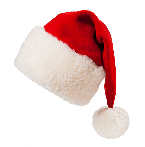 istock Christmas santa red hat isolated on white background 507544291