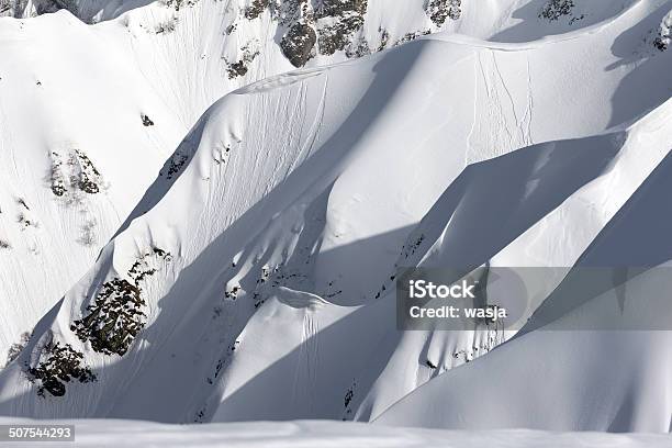 Snowy Mountain Slope Stock Photo - Download Image Now - Activity, Adventure, Caucasus