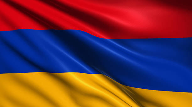 Armenian waving flag