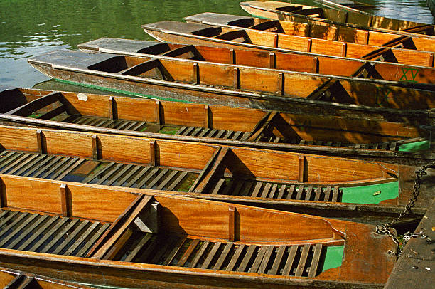 istock Traditional punts for hire on the river Cam UK 507544862
