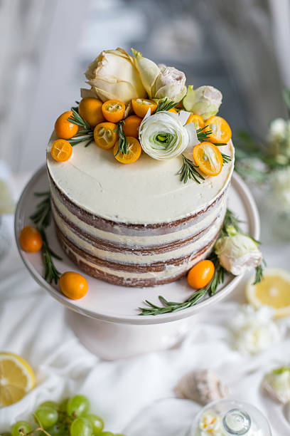 istock Delicious and tasty dessert table at wedding reception 507546524