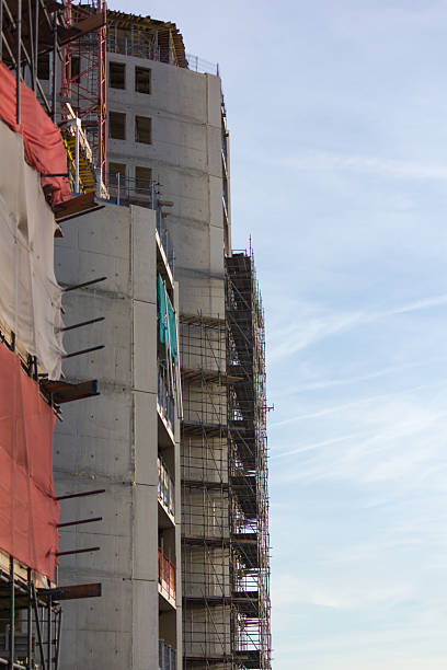 apartamento construção - fotografia de stock