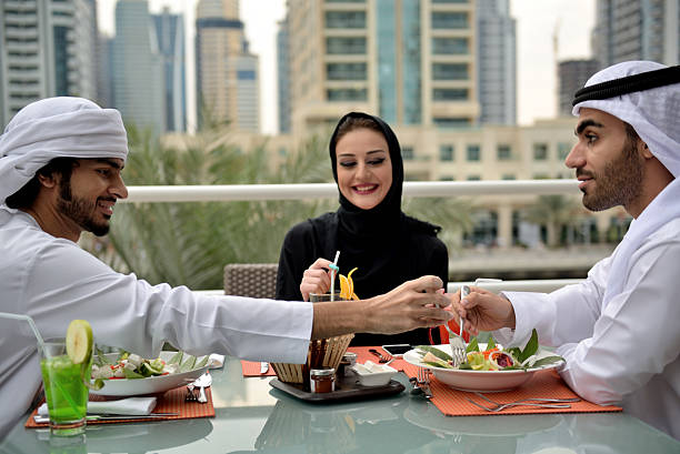 istock Emirati family dining at a restaurant in Dubai 507548552