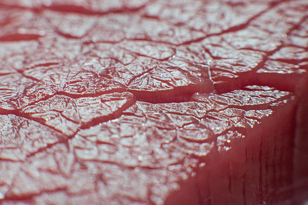 fresh beef piece in closeup