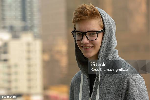 Teenager Hipster Boy Outdoors Stock Photo - Download Image Now - Teenage Boys, Teenager, Boys