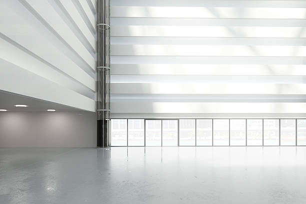 istock Large, bright hall in the business center 507550744
