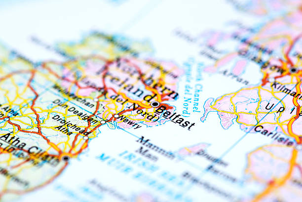 istock Map of Belfast, Northern Ireland 507551038