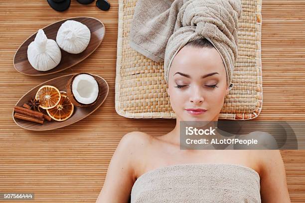 Woman In Spa Stock Photo - Download Image Now - Adult, Adults Only, Alternative Therapy