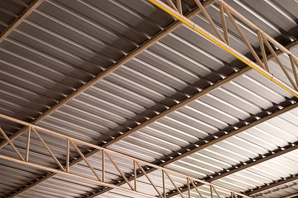 istock metal sheet part of a roof 507567944