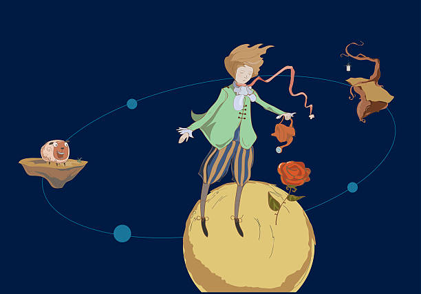 illustrations, cliparts, dessins animés et icônes de voyager petit prince - prince