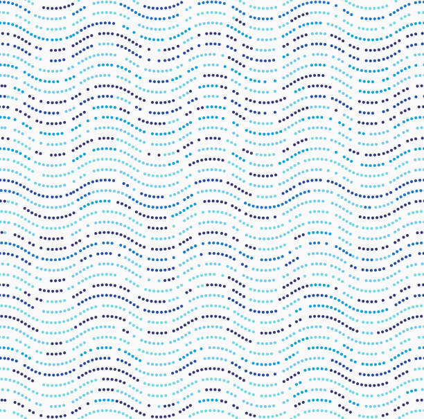 wzór fali, ilustracja wektorowa - wave pattern water seamless stock illustrations